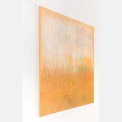 Mustard Abstract Painting Hj317 By Radek Smach, Czechia,2020 (90 X 70)