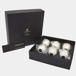 Versace x Rosenthal Prestige Gala Expresso Cups Set of 6