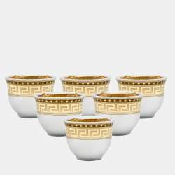 Versace x Rosenthal Prestige Gala Expresso Cups Set of 6