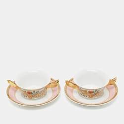 Rosenthal Meets Versace Le jardin de Versace Creamsoup Cup with Saucer Set of 2
