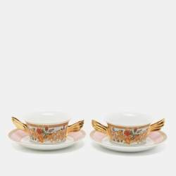 Rosenthal Meets Versace Le jardin de Versace Creamsoup Cup with Saucer Set of 2