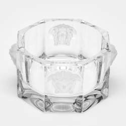 Pre Owned Rosenthal Meets Versace Medusa Head Octagonal Glass Bowl
