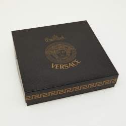 Rosenthal Meets Versace White & Black Printed Porcelain Square Dish