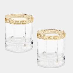 Rosenthal Meets Versace Medusa D’Or Whiskey Glasses Set of 2