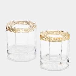Rosenthal Meets Versace Medusa D’Or Whiskey Glasses Set of 2