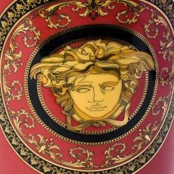 Rosenthal Meets Versace Medusa Red Porcelain Vase