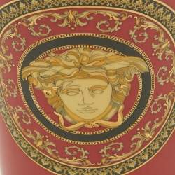 Rosenthal Meets Versace Medusa Red Porcelain Vase