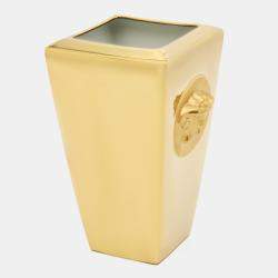 Rosenthal Meets Versace Gold Medusa Vanity Vase