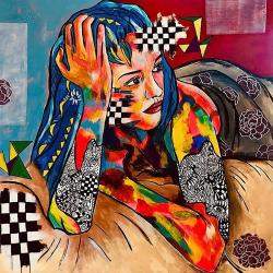 Fragments (1) by Samar Kamel, Egypt, 2019 (120 x 120)