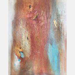 Poetry In Gold 40 By Shan Re, India,2020 (76.2 X 127)
