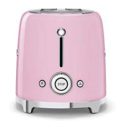 Smeg 50's Retro Style Aesthetic 2 Slice Toaster, Pink (Available for UAE Customers Only)