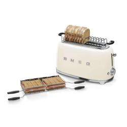 Smeg 50's Retro Style Aesthetic 4 Slice Toaster, Cream (Available for UAE Customers Only)
