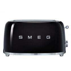Smeg 50's Retro Style Aesthetic 4 Slice Toaster,Black (Available for UAE Customers Only)