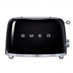 Smeg 50's Retro Style Aesthetic 2 Slice Toaster, Black (Available for UAE Customers Only)