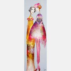 Mesdames Donata Et Eva By Sniege, France,2024 (60 X 20)