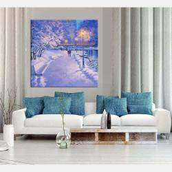 Soft Lilac Winter. Central Park New York By Stanislav Sidorov, United States,2019 (91.44 X 91.44)