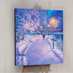Soft Lilac Winter. Central Park New York By Stanislav Sidorov, United States,2019 (91.44 X 91.44)