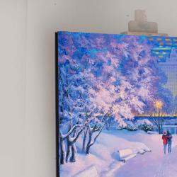 Soft Lilac Winter. Central Park New York By Stanislav Sidorov, United States,2019 (91.44 X 91.44)