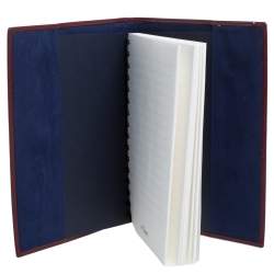 S.T.Dupont Burgundy Leather Line D A5 Cover and Notebook
