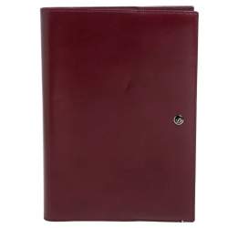 S.T.Dupont Burgundy Leather Line D A5 Cover and Notebook