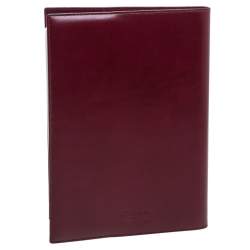 S.T.Dupont Burgundy Leather Line D A5 Cover and Notebook