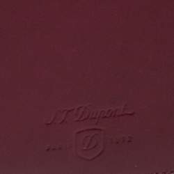 S.T.Dupont Burgundy Leather Line D A5 Cover and Notebook