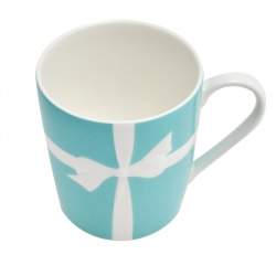 Tiffany & Co. Turquoise Porcelain Bow Mug