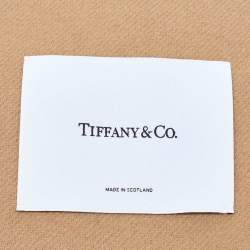 Tiffany & Co. Blue/Camel Brown Cashmere and Wool Reversible Color Block Blanket