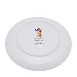 Tiffany & Co. White Alphabet Bears Birthday Cake Plate 