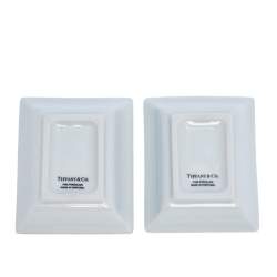 Tiffany & Co. Metallic Porcelain Vide Poche Tray Set