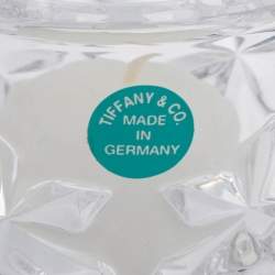 Tiffany & Co. Crystal Sierra Vase & 2 Votive Candle Holders Set