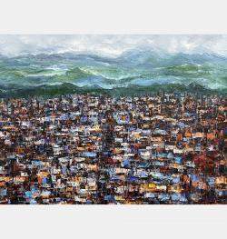 City On Plateau By Trong Thuong Tran, Vietnam,2022 (100 X 130)