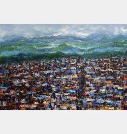 City On Plateau By Trong Thuong Tran, Vietnam,2022 (100 X 130)
