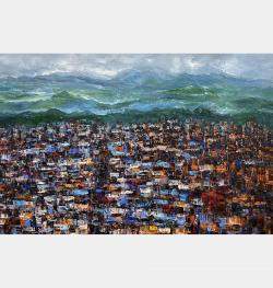 City On Plateau By Trong Thuong Tran, Vietnam,2022 (100 X 130)