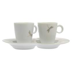 Van Cleef & Arpels Dragonfly 3 Pc Tea Cup & Saucer Set