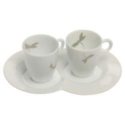 Van Cleef & Arpels Dragonfly 3 Pc Tea Cup & Saucer Set
