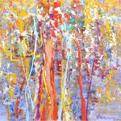 Autumn View By Vania Bouwmeester Pentcheva, Netherlands,2022 (70 X 70)