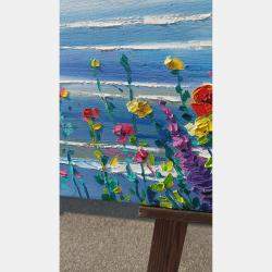 Flowers On The Coast By Vanya Georgieva, Italy,2023 (40 X 80)