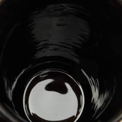 Pre Owned Versace Black & Gray Barocco Travel Mug