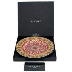 Pre Owned Versace Porcelain Bright Christmas Plate 18 CM