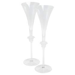 Versace x Rosenthal Medusa Lumiere Champagne Flute Set of 2 