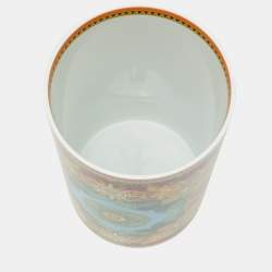 Pre Owned Versace Jungle Animalier Porcelain Vase 30 cm
