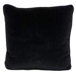 مملوكة مسبقًا وسادة فيرساتشي قطن وقطيفة ميدوسا أصفر وأسود