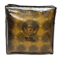 Versace Medusa Yellow & Black Cotton & Velvet Cushion