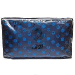 Versace Medusa Navy Blue Cotton Pillow