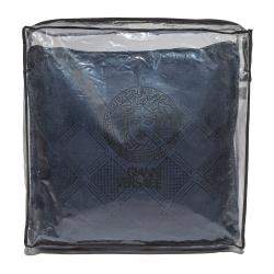 Pre Owned Versace Medusa Navy Blue Cotton Cushion