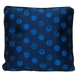 Versace Medusa Blue Cotton Cushion 45 CM