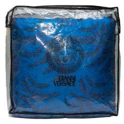 Versace Medusa Blue Cotton Cushion 45 CM