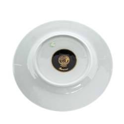 Pre Owned Versace X Rosenthal Gold & Black Barocco Plate