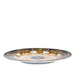 Pre Owned Versace X Rosenthal Gold & Black Barocco Plate